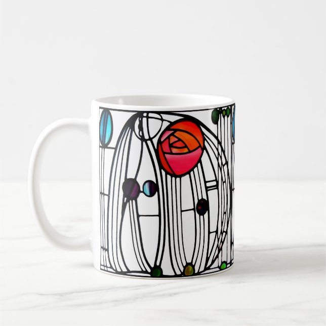 charles rennie nice pattern coffee mug (Left)