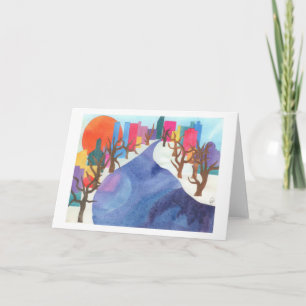 Charles River at Wintertime Card