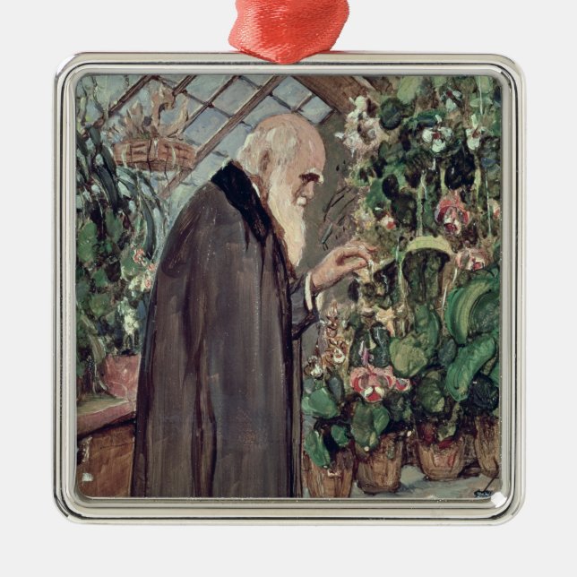 Charles Robert Darwin Metal Ornament (Front)