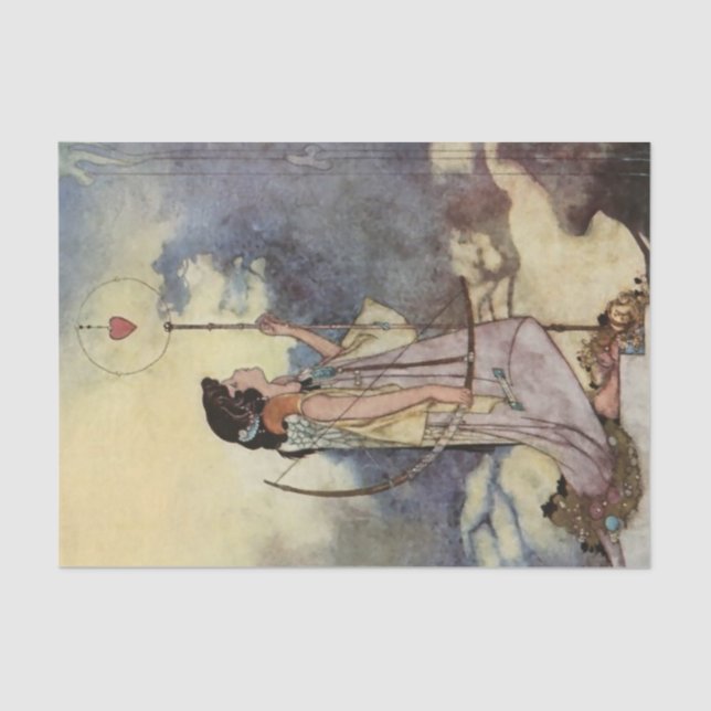 Charles Robinson's Art from Love Songs and Sonnets Tissue Paper (Front)