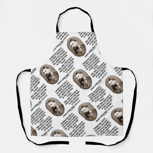 Charles Sanders Peirce Effects Objects Conception Apron (Front)