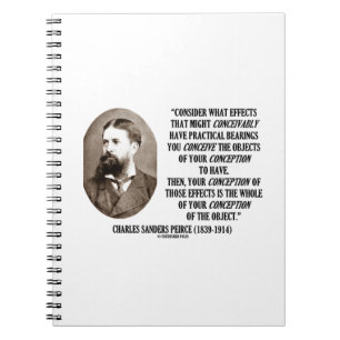 Charles Sanders Peirce Effects Objects Conception Notebook