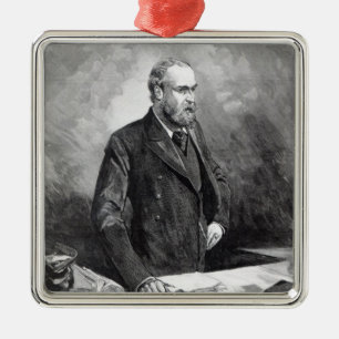 Charles Stewart Parnell Metal Ornament