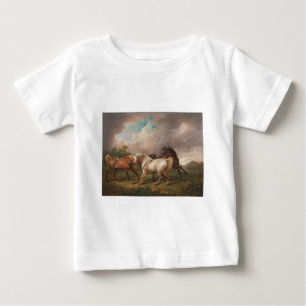 Charles Towne Art Painting Oil Horses Destiny Baby T-Shirt