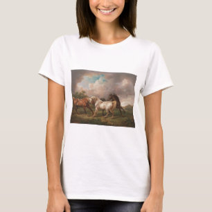 Charles Towne Art Painting Oil Horses Destiny T-Shirt