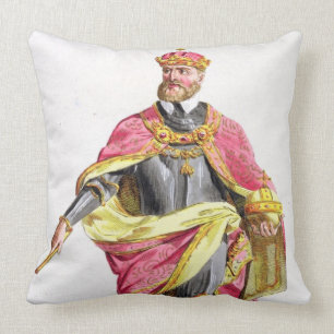 Charles V (1500-58) from 'Receuil des Estampes, re Cushion