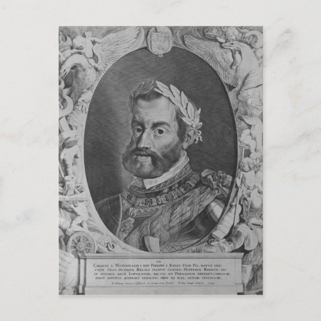 Charles V, Holy Roman Emperor Postcard (Front)