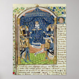 Charles VII Surrounded by his Court Poster