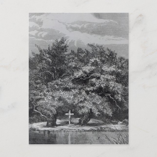 Charles Waterton's Grave Postcard (Front)