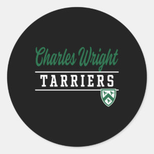 Charles Wright Academy Tarriers Classic Round Sticker
