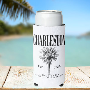 Charleston Bachelorette Custom Luxury Social Club Seltzer Can Cooler