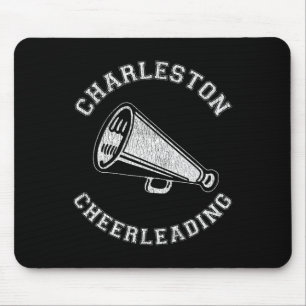 Charleston Cheer Distressed Retro 90's Cheerleader Mouse Pad