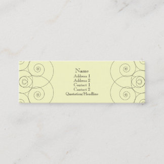 Charleston - Cream Mini Business Card