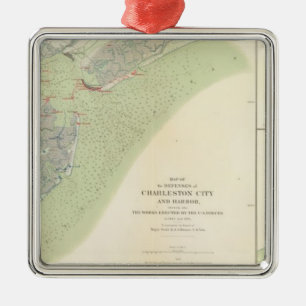 Charleston defences, Belmont battlefield Metal Tree Decoration
