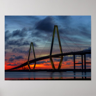 Charleston Fire Like Sunset Poster