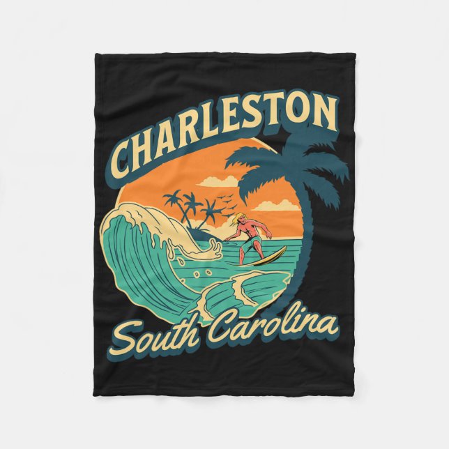 Charleston  fleece blanket (Front)