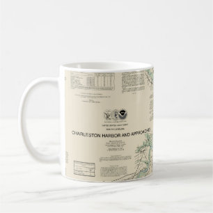 Charleston Harbour and Approaches Nautical Chart Coffee Mug