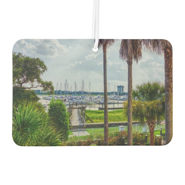 Charleston Harbour Car Air Freshener (Back)