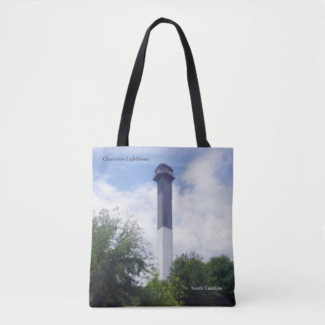 Charleston Lighthouse all over tote Bag (Front)
