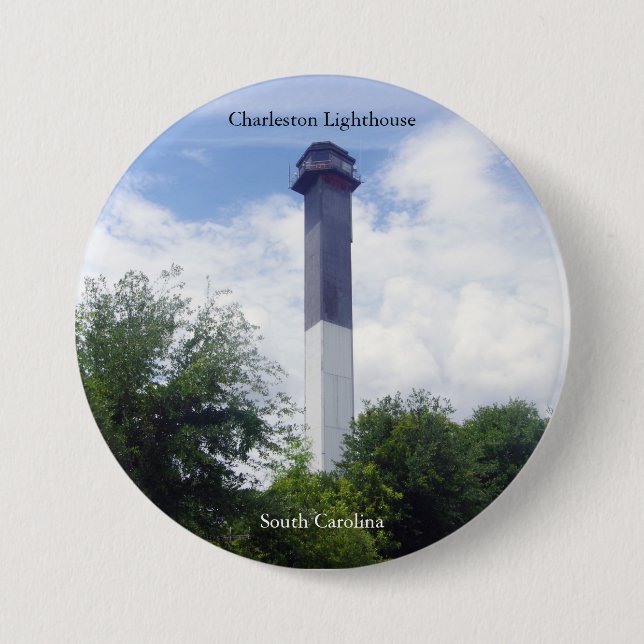 Charleston Lighthouse Button (Front)