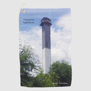 Charleston Lighthouse golf towel