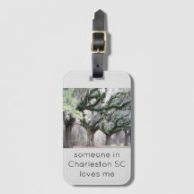 Charleston Love Luggage Tag