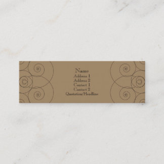 Charleston - Milk Chocolate Mini Business Card