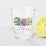 Charleston Rainbow Row Shot Glass<br><div class="desc">SHOTS! Essential for your Charleston,  South Carolina bachelorette party plan.</div>