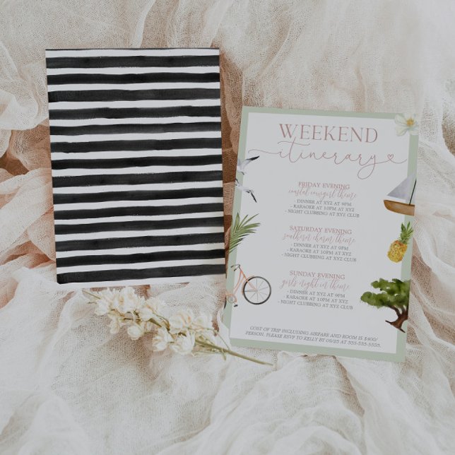 Charleston SC Bachelorette Itinerary Invitation (Creator Uploaded)