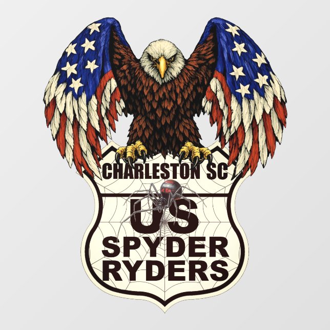Charleston SC Chapter - Decal Eagle Logo (Sheet)