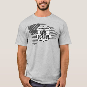 Charleston SC Chapter - Tattered Flag bw T-Shirt