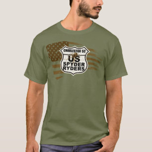 Charleston SC Chapter - Tattered Flag sepia T-Shirt