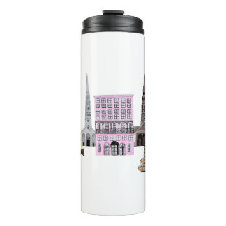 Charleston SC City Rainbow Row Thermal Tumbler