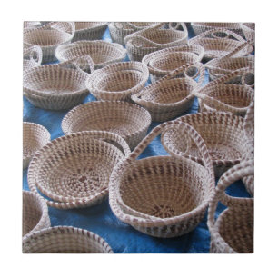 Charleston SC Sweetgrass Baskets Ceramic Tile