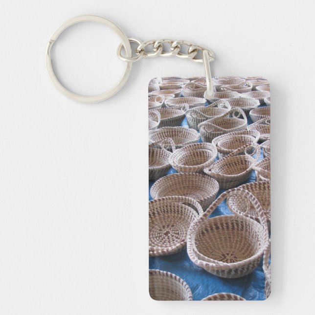 Charleston SC Sweetgrass Baskets Keychain (Front)