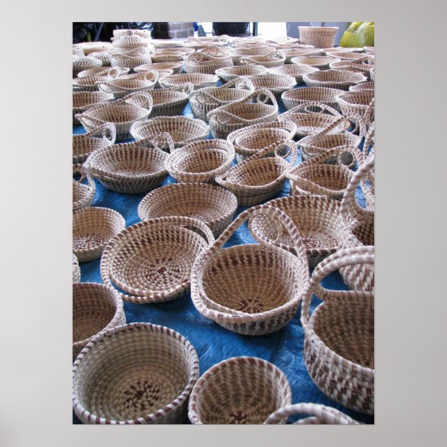 Charleston SC Sweetgrass Baskets Print (Front)