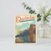 Charleston, SC - The Palmetto City Postcard (Standing Front)