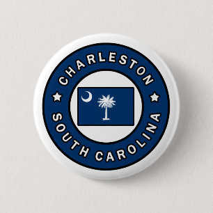 Charleston South Carolina 6 Cm Round Badge