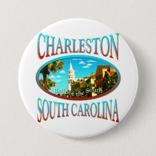 Charleston South Carolina 7.5 Cm Round Badge