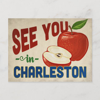 Charleston South Carolina Apple - Vintage Travel Postcard