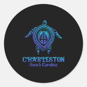 Charleston South Carolina Beach Charleston Sc Sea Classic Round Sticker