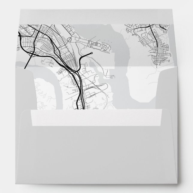 Charleston, South Carolina City Map Envelope (Back (Bottom))