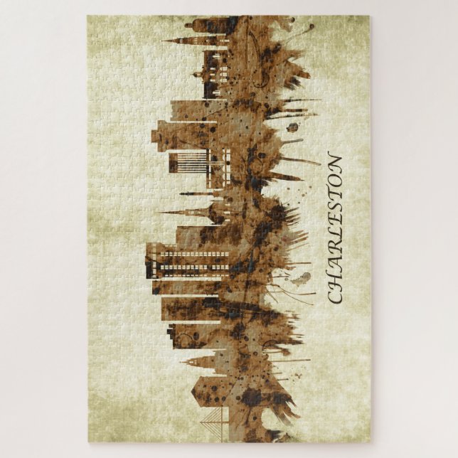Charleston South Carolina Cityscape Jigsaw Puzzle (Vertical)