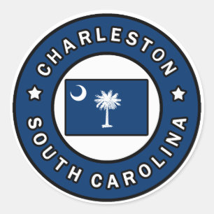 Charleston South Carolina Classic Round Sticker