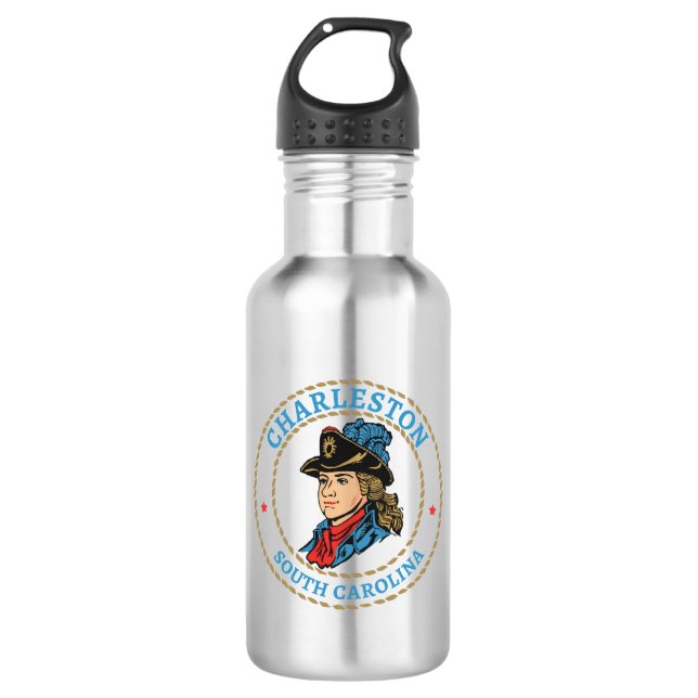 Charleston South Carolina Colonial 532 Ml Water Bottle (Front)