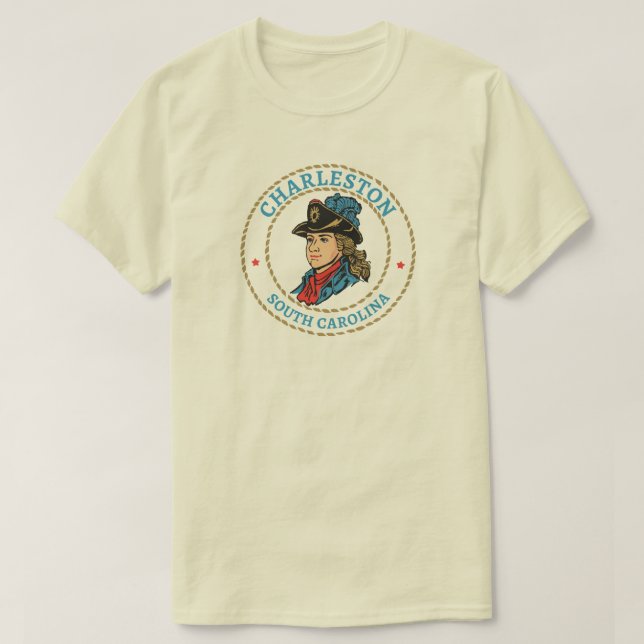 Charleston South Carolina Colonial T-Shirt (Design Front)