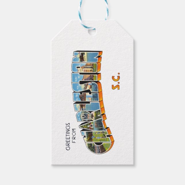 Charleston South Carolina Gift Tags (Front)