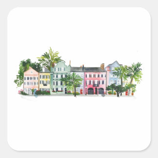 Charleston South Carolina Square Sticker