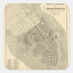 Charleston, South Carolina Square Sticker