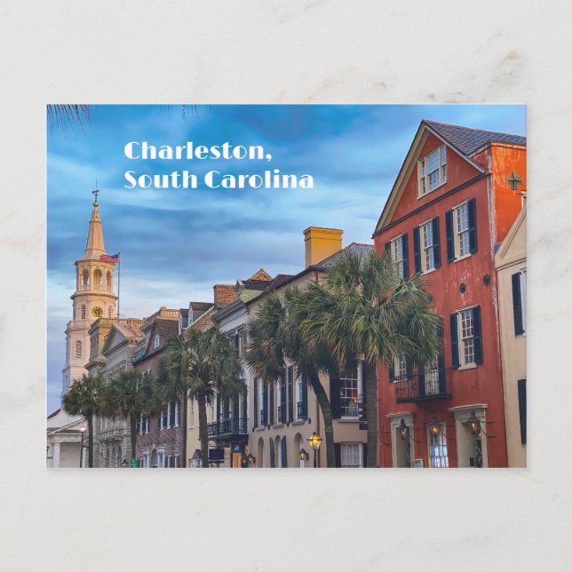 Charleston South Carolina Street Architecture  Postcard (Front)